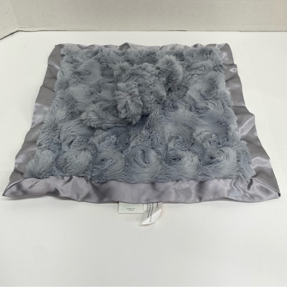 Cloud Island Gray Elephant Lovey Security Blanket Satin Trim and Back Baby Plush - Picture 3 of 15